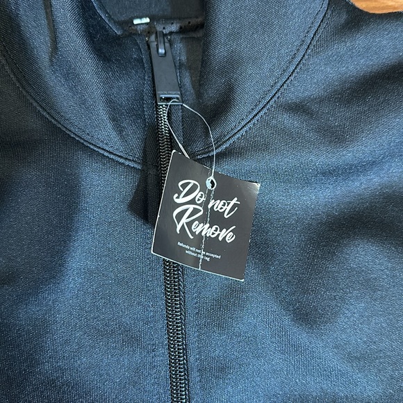 Heron Preston Logo Tape Zip Up Track Top 'Black' - Picture 4 of 16